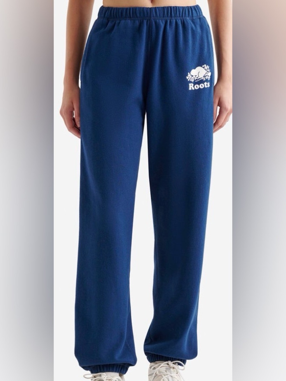 Roots women’s Dark Blue Sweatpants with White Drawstring